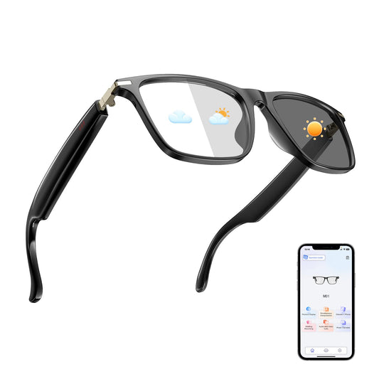 AI Translation Glasses, Support 169 Languages Real-Time Translation Powered By APP, Open-Ear Sound Mic & Speakers, Color-Change