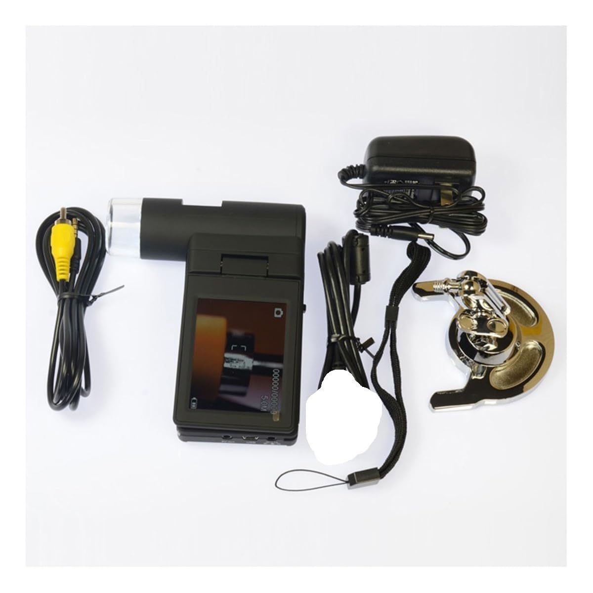 JOEBO Microscope Kit Portable 500X 5MP Digital Mignifier Mobile Microscope Camera with 3 Inch Foldable LCD Screen Microscope Len