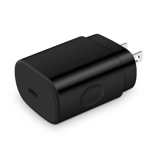 GiGreen 25W Super Fast USB C Wall Charger Adapter - Pure Black, Compatible with Samsung Galaxy, iPhone, Pixel 8/7