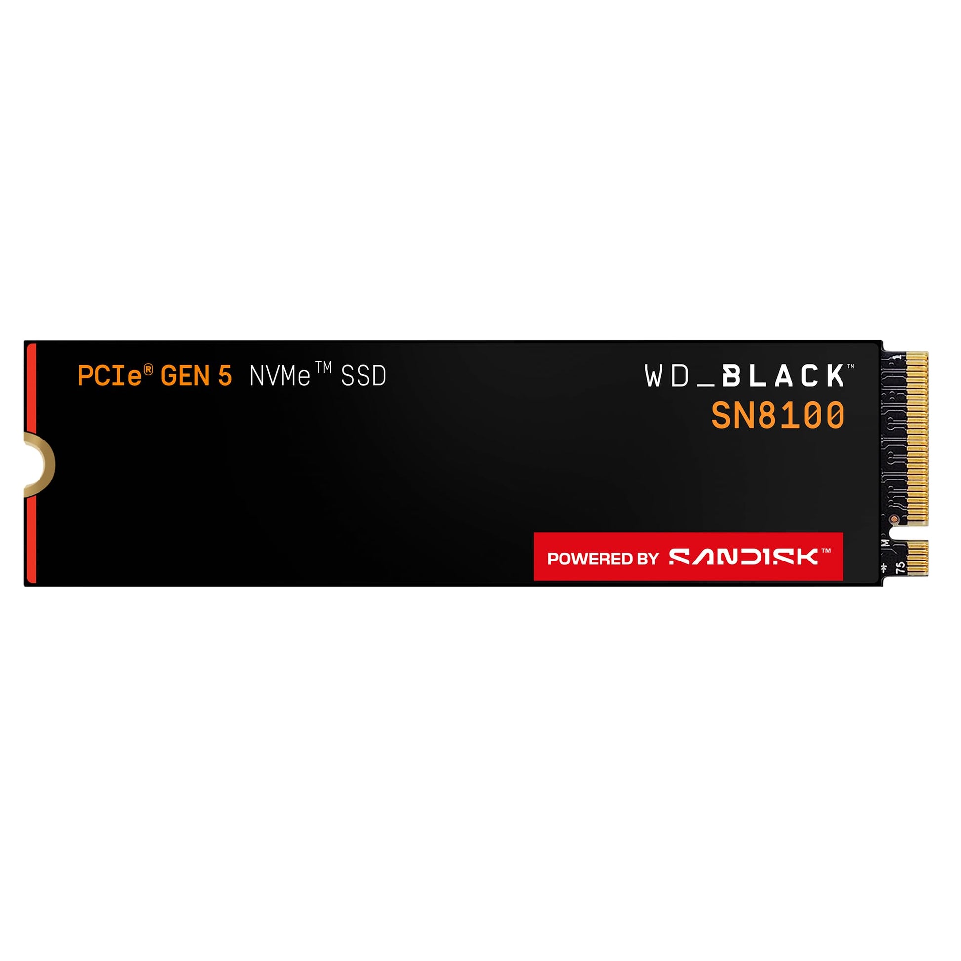 WD_Black SN8100 4TB NVMe SSD - PCIe 5.0x4, M.2 2280, Up to 14,900MB/s Read Speed, up to 11,000MB/s Write Speed, Best for AI Appl