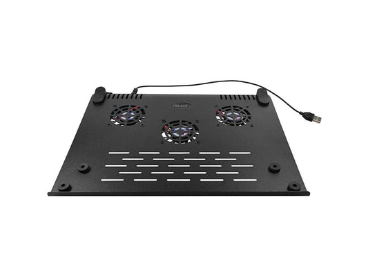 Aluminum Notebook Cooler Pad w/3 60mm Fans (Gray)