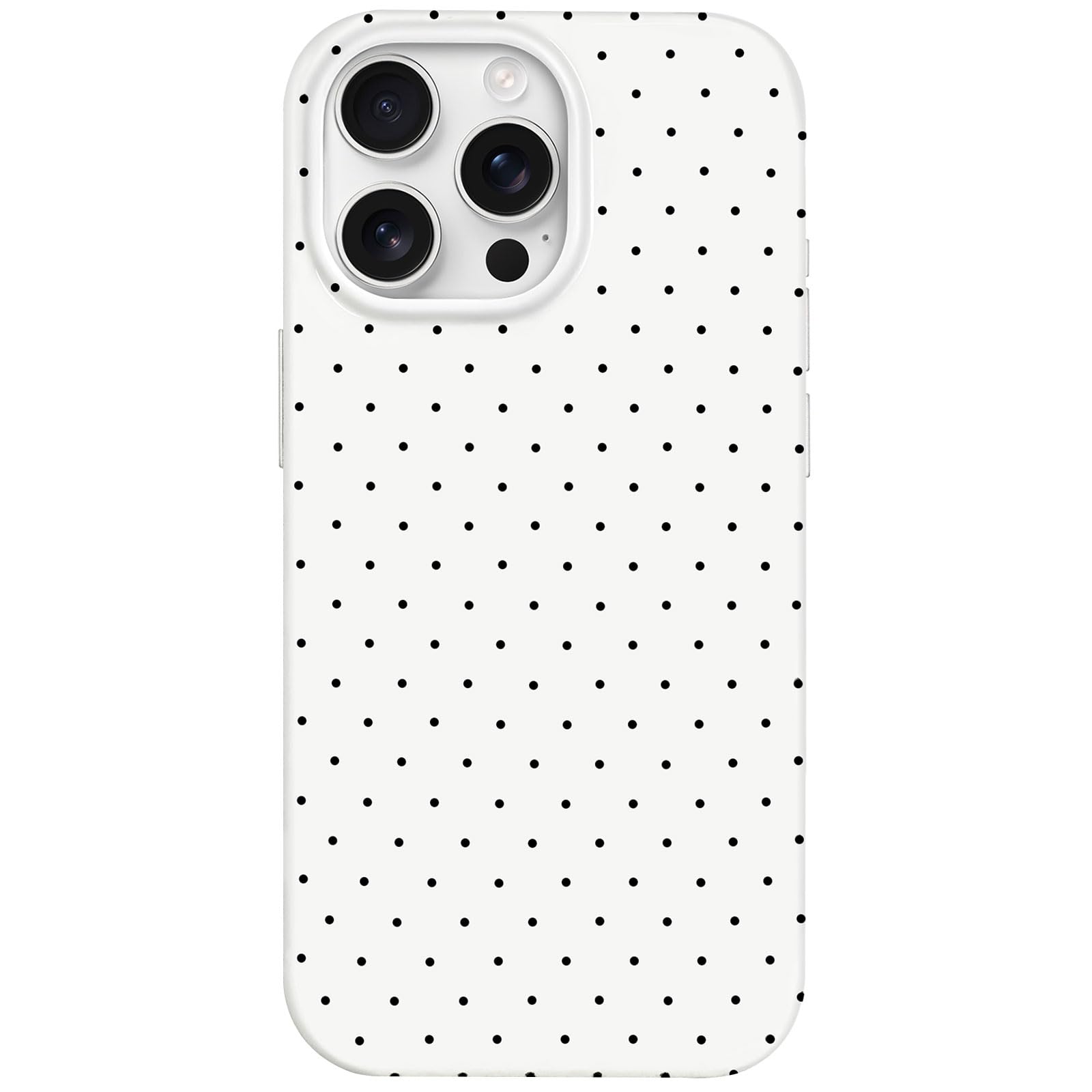 Hython for iPhone 12 Pro Max Case Cute Polka Dot Aesthetic Design Simple Cover 6.7, Thin Slim Anti-Scratch Soft TPU Bumper Shock