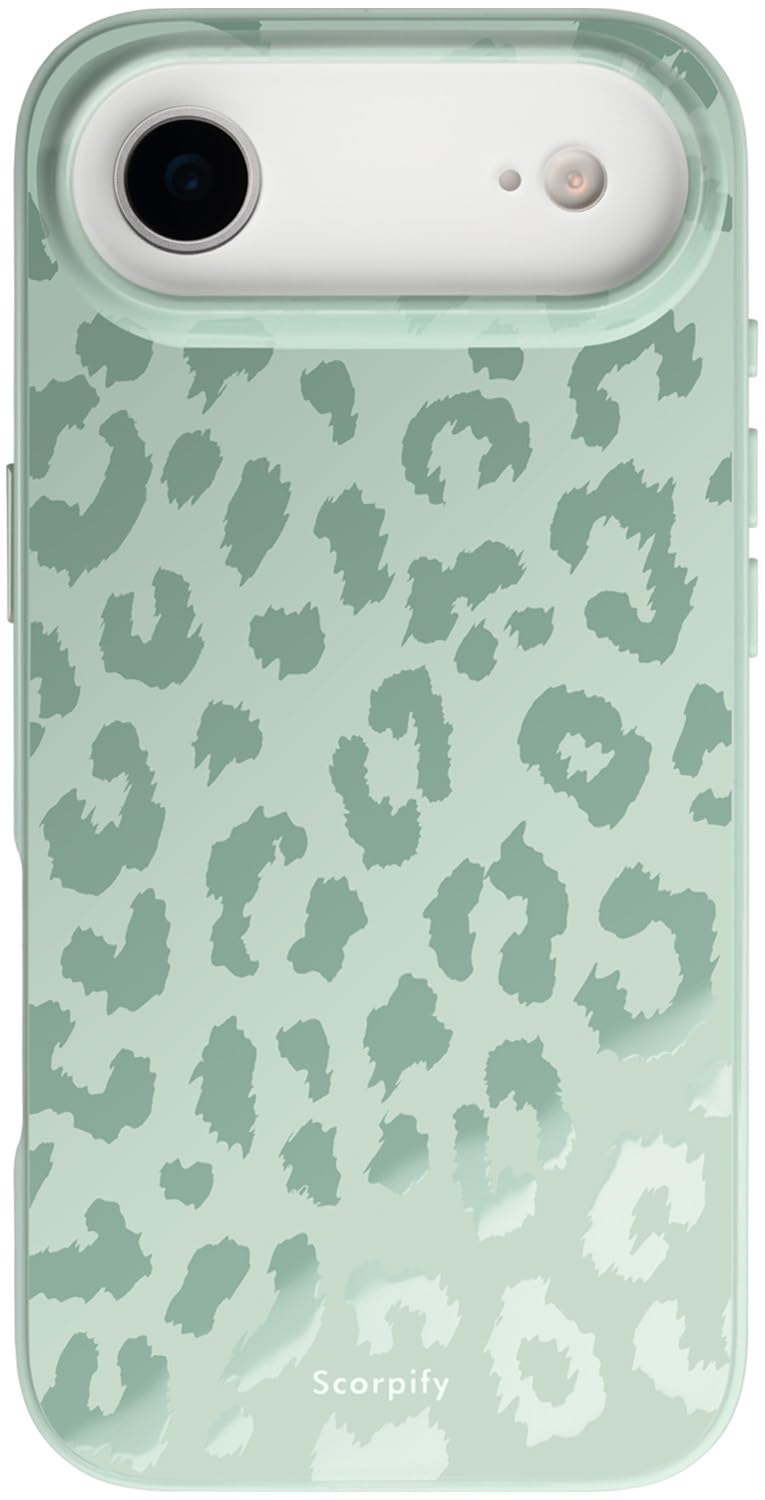 SCORPIFY for iPhone 17 Air Case [Compatible with MagSafe] with Matte Fog Leopard Cheetah Print Design, Cute Magnetic Phone Cover