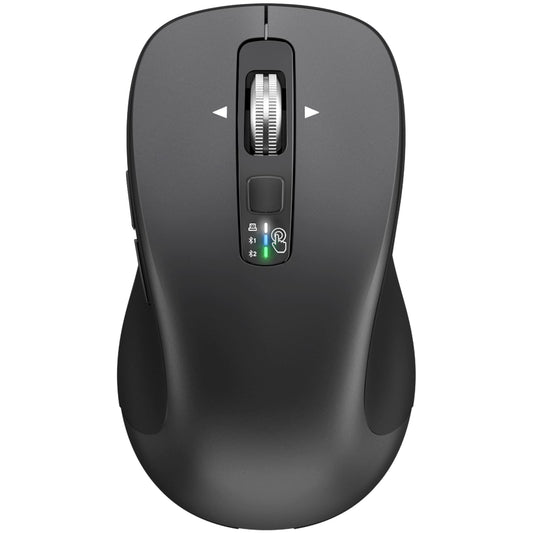 CITLLA Wireless Bluetooth Mouse (USB + BT1 + BT2), Full Size Mouse, 4-Way Scrolling, Multi-Device Silent for Computer, Laptop, i