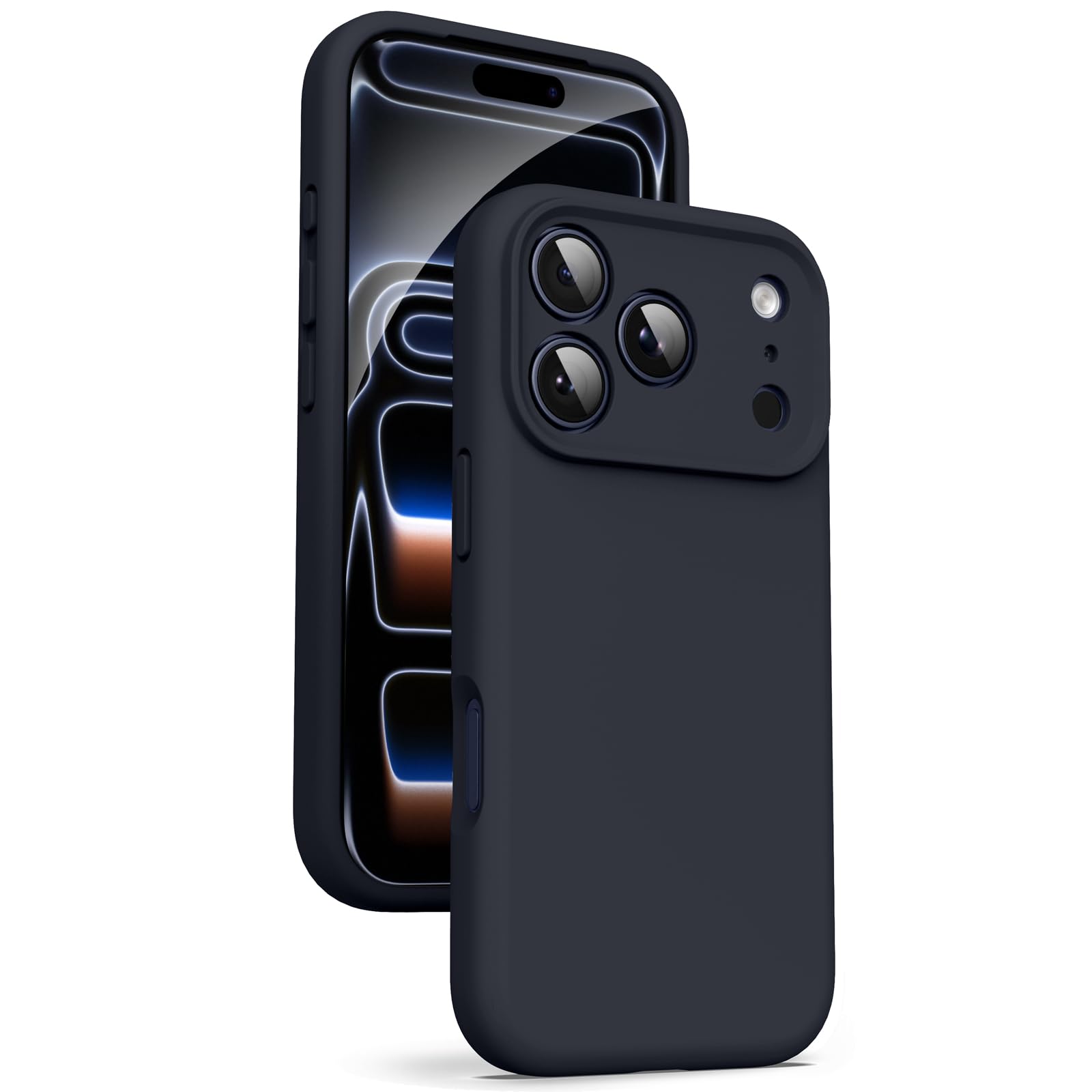 Supdeal Liquid Silicone Case for iPhone 17 Pro - [Camera All-Round Protection] [Soft Microfiber Lining Anti-Scratch] 4 Layer Ful