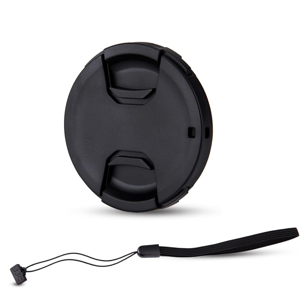 JJC 40.5mm Front Lens Cap Cover + Elastic Anti-Loss Cap Keeper Leash for Sony ZV-E10 II ZV1F ZV-1F A7C A7CII A7C II A6700 with S