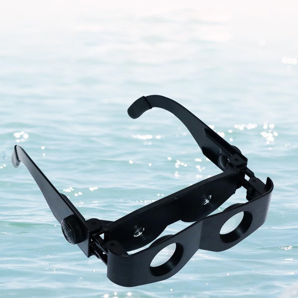 Professional Binocular Glasses for Fishing,Fishing Telescope 3X 6X High Definition 30Meters ABS Optical Lens Glass Sports, Conce