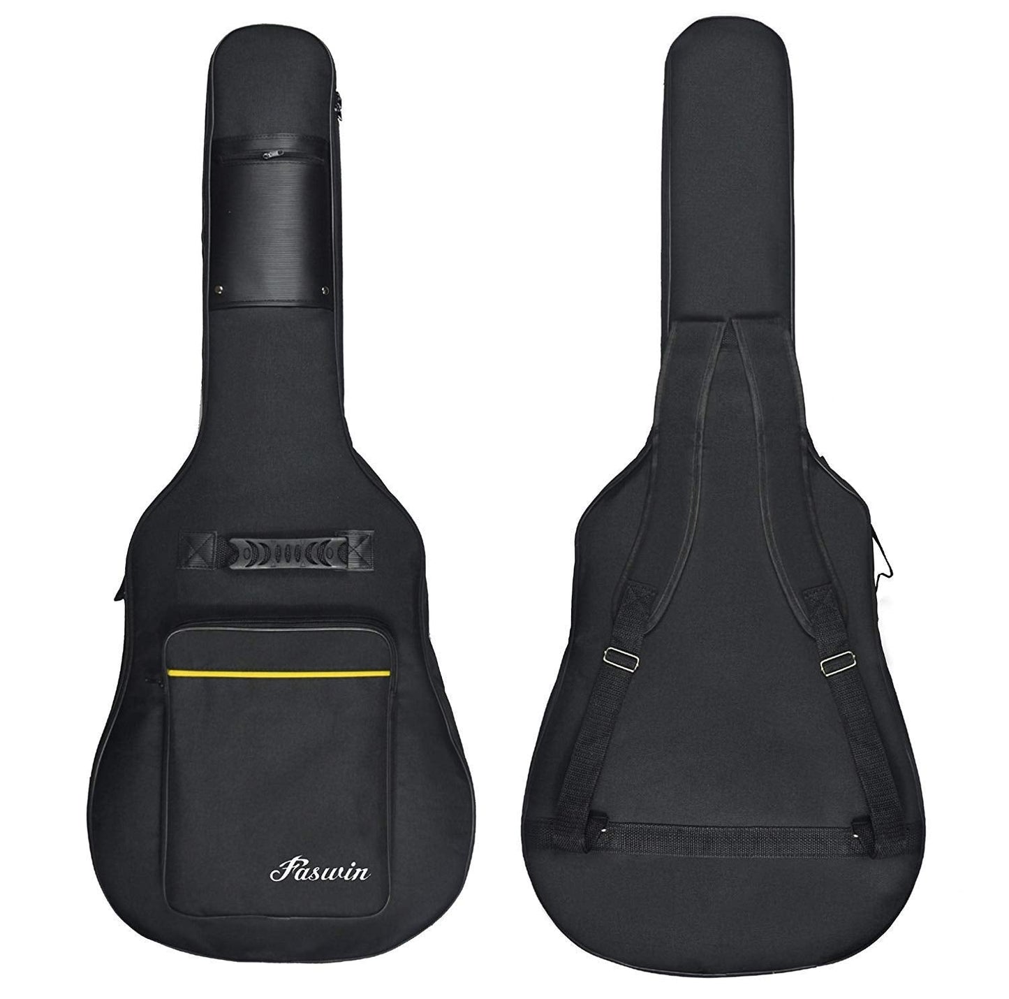 Faswin 41 Inches Guitar Bag Dual Adjustable Shoulder Strap Acoustic Guitar Case Gig Bag, Waterproof Oxford Cloth 0.3 Inch Thicke