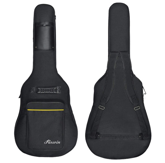 Faswin 41 Inches Guitar Bag Dual Adjustable Shoulder Strap Acoustic Guitar Case Gig Bag, Waterproof Oxford Cloth 0.3 Inch Thicke