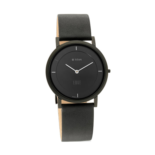 Titan Edge Black Dial Analog Watch for Men