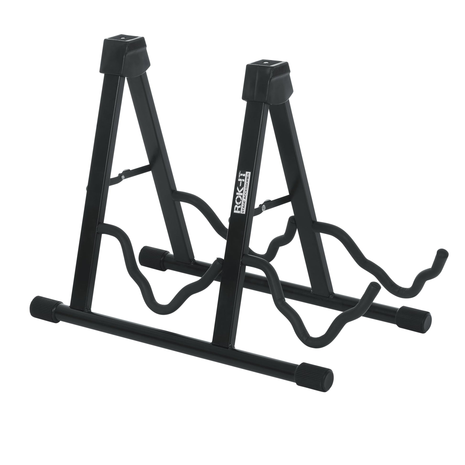 Rok-It by Frameworks A-Frame Double Guitar Stand, Holds Most Standard Electric and Acoustic Guitars (RI-GTRAU2X)