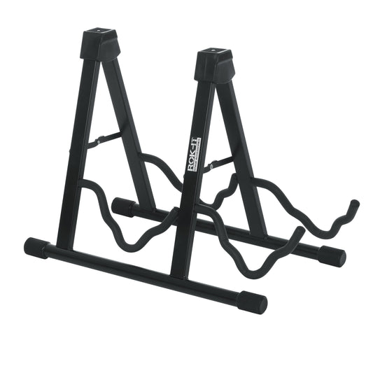 Rok-It by Frameworks A-Frame Double Guitar Stand, Holds Most Standard Electric and Acoustic Guitars (RI-GTRAU2X)