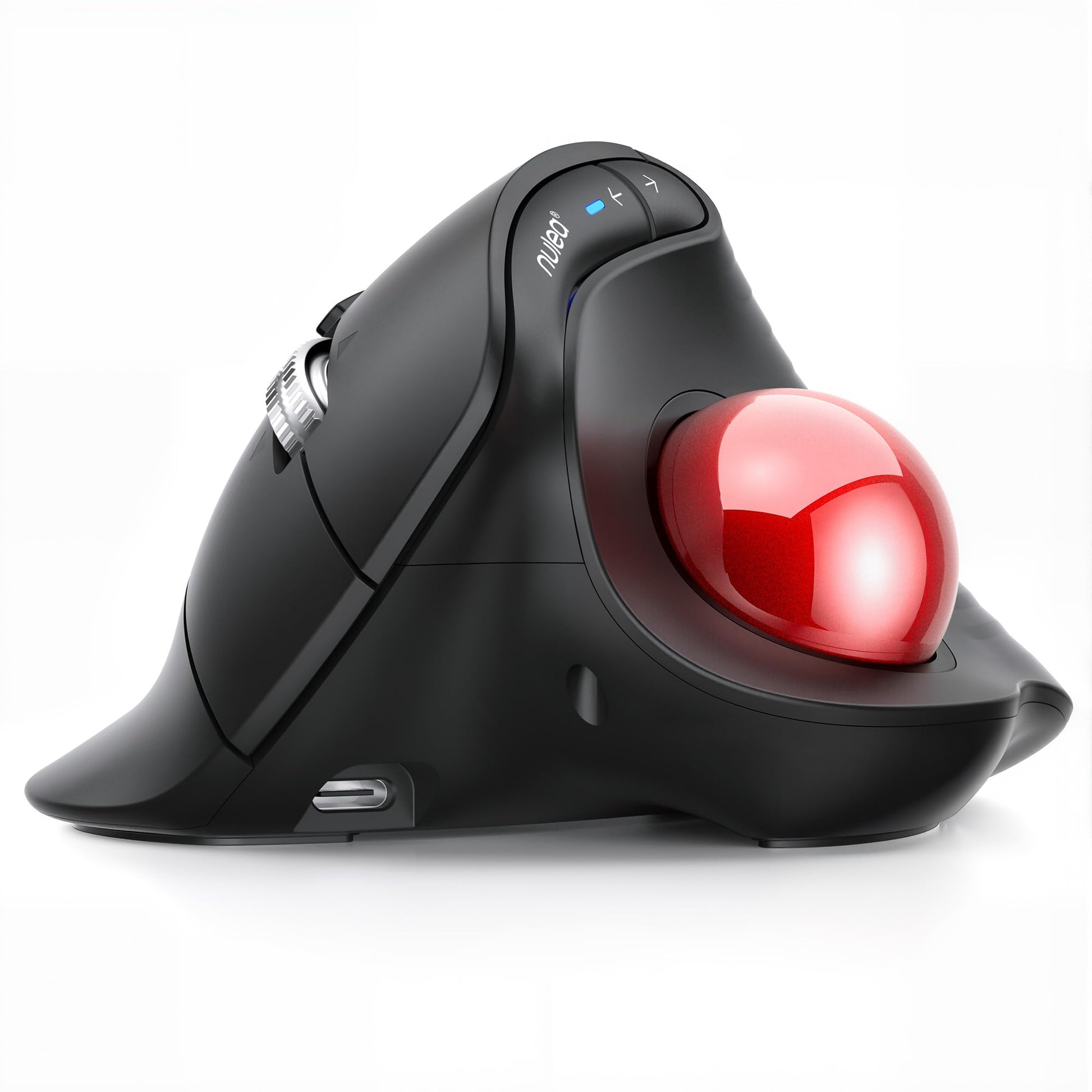 Nulea M514 Vertical Trackball Mouse, Ergonomic Wireless Thumb-Control Mouse with Quiet Clicks, Ultra-Fast Scrolling, 3 Device Co