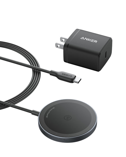Anker MagSafe Charger Pad, MagGo iPhone 16 Wireless Charging Pad, Qi2 Certified 15W Wireless Charger, Compatible with iPhone 16/