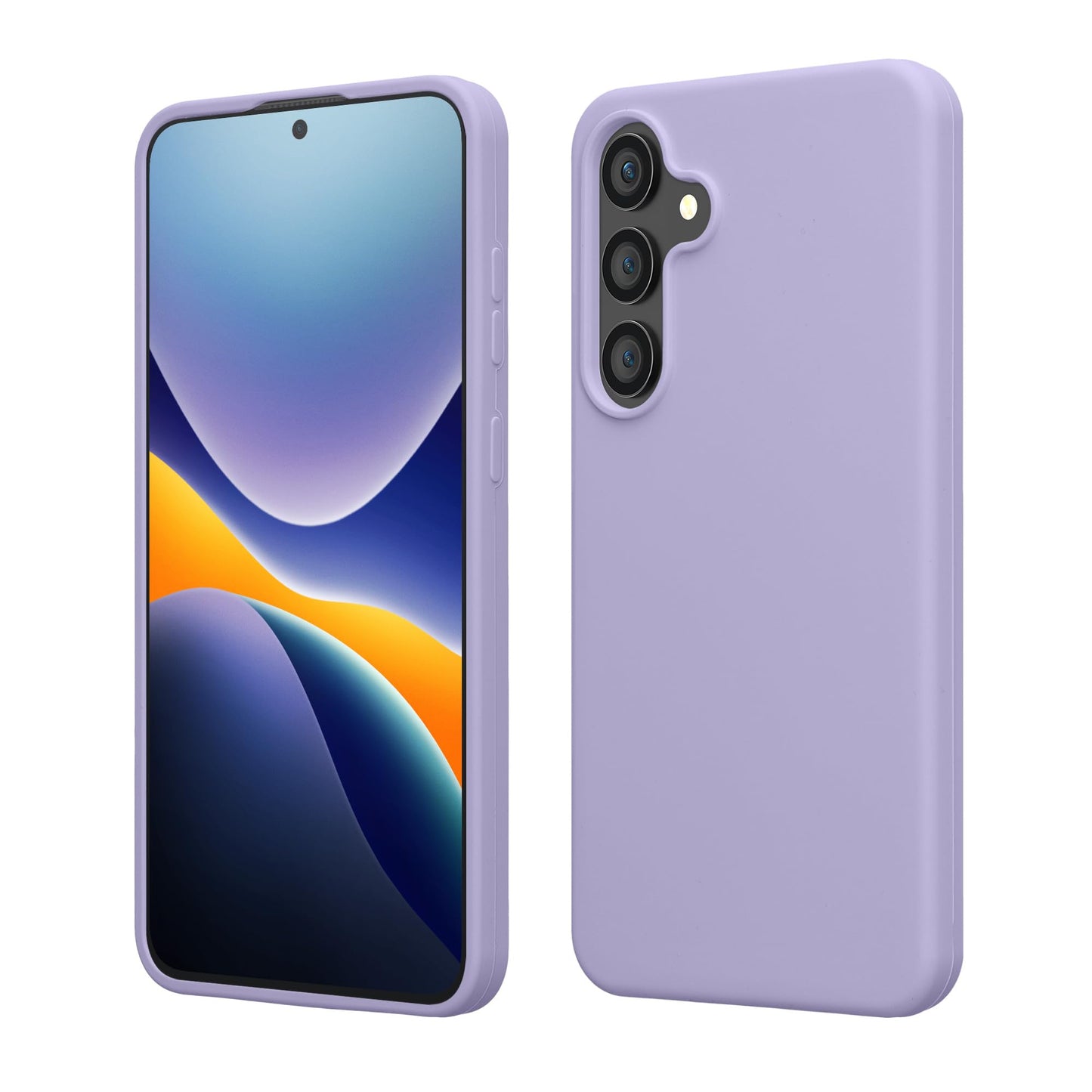 kwmobile Case Compatible with Samsung Galaxy S25 FE Case - TPU Silicone Phone Cover with Soft Finish - Lavender