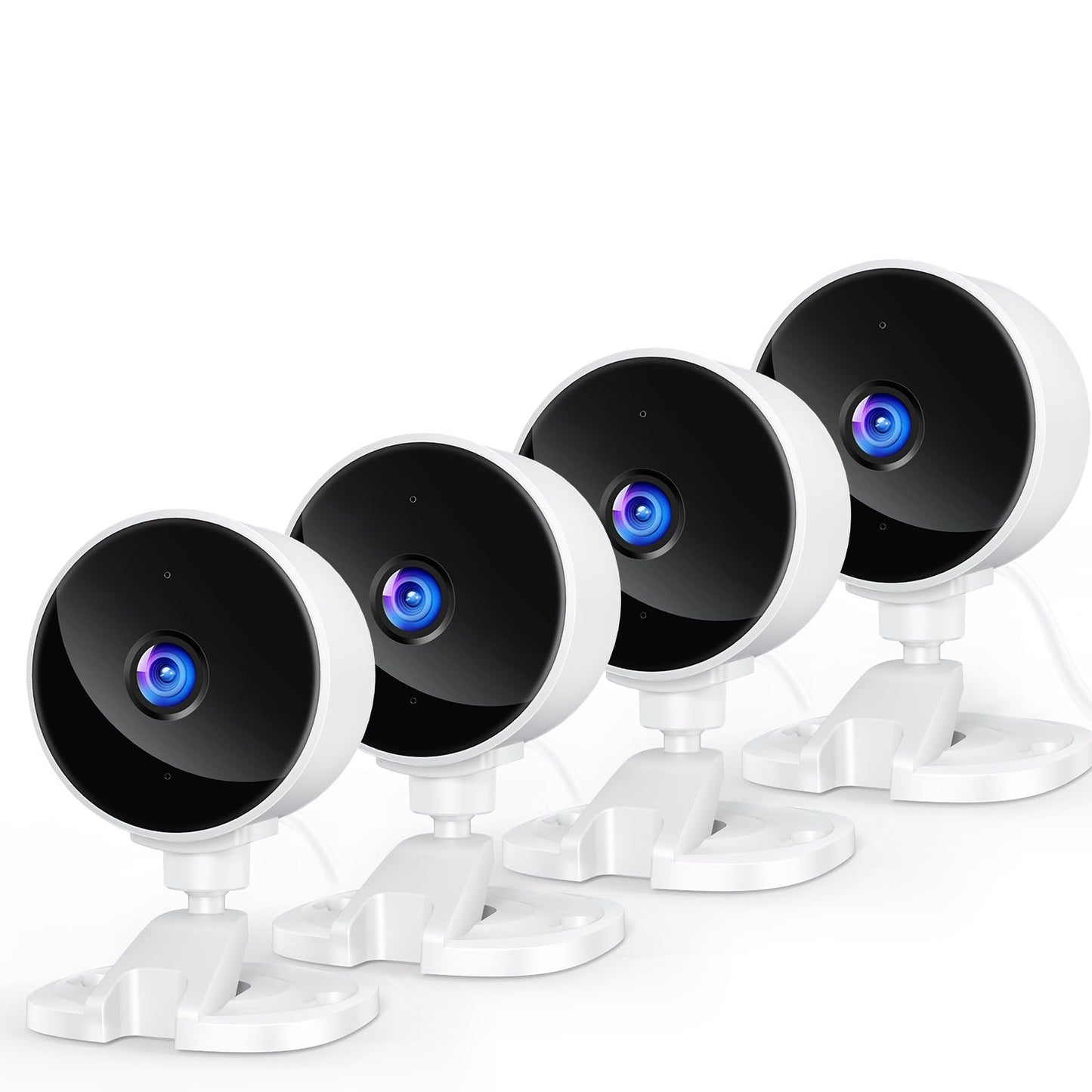 YOTON Indoor Security Camera 4pcs, Cameras for Home Security, Pet Camera w/Phone App, Baby Monitor, Dog Cam, Nanny Cam, Night Vi