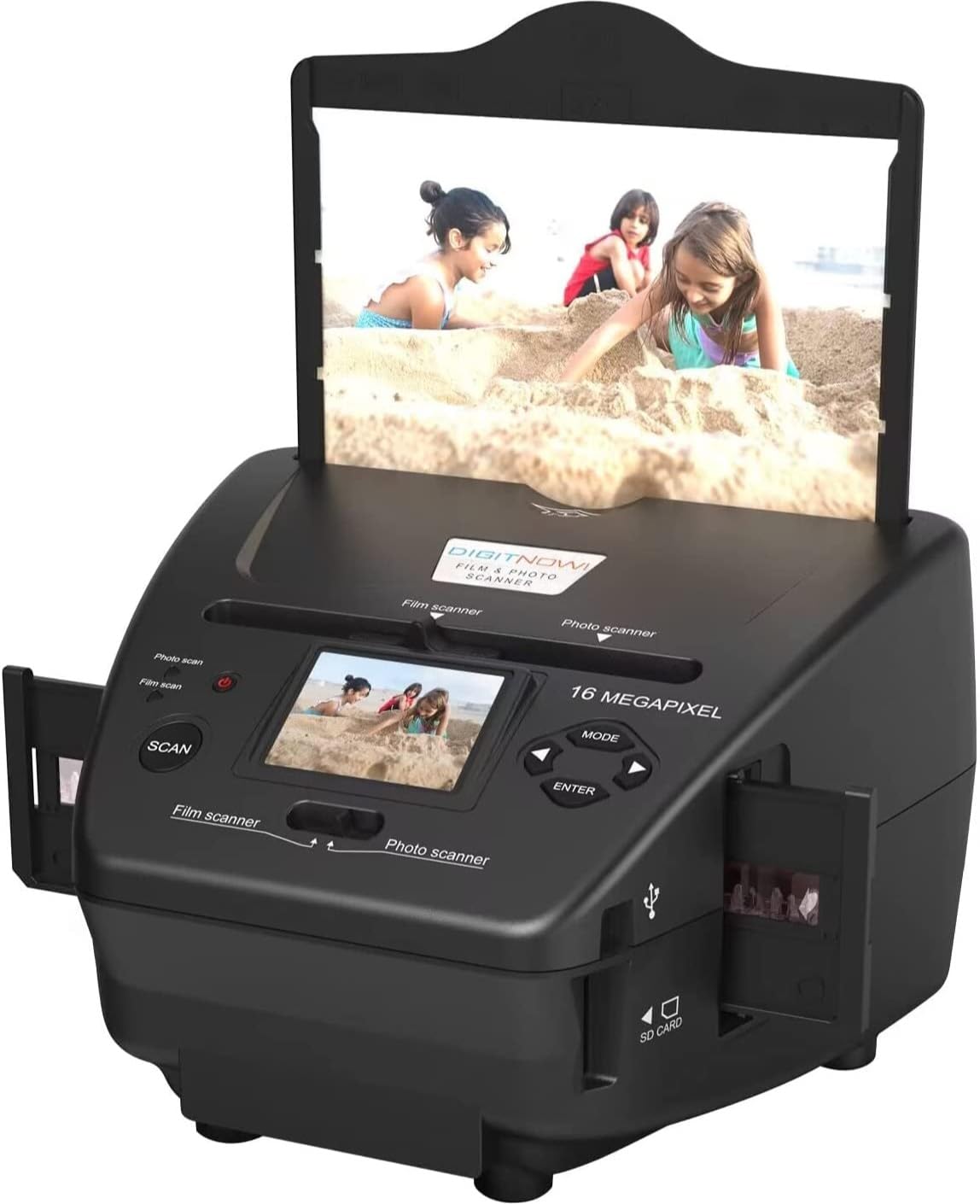 Digital Film & Photo Scanner - Converts 35mm/135 Slides, Negatives,NameCard & 3.5x5/4x6/5x7 Photos to 22MP JPEG - Slide & Negati