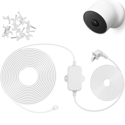 UYODM 50FT/15m Power Cable Compatible with Google Nest Cam Outdoor or Indoor, Battery(2nd Generation) - 5V 2A Charging Cable Pow
