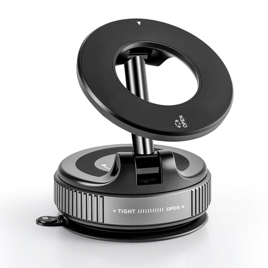 Bawyot Car Phone Holder Mount Magsafe [ Strongest Suction & Magnetic] Ultra Vacuum Suction Cup 360 Rotation Car Mount, Cell Phon