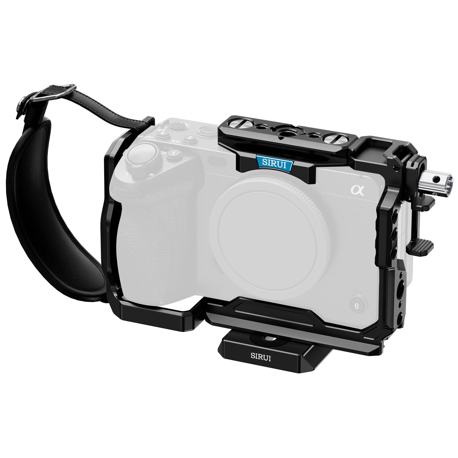 SIRUI Full Camera Cage for Sony FX3/FX30, Compatible with Original XLR Handle, with HDMI Cable Clamp, 1/4-20 Threaded Holes, 3/8