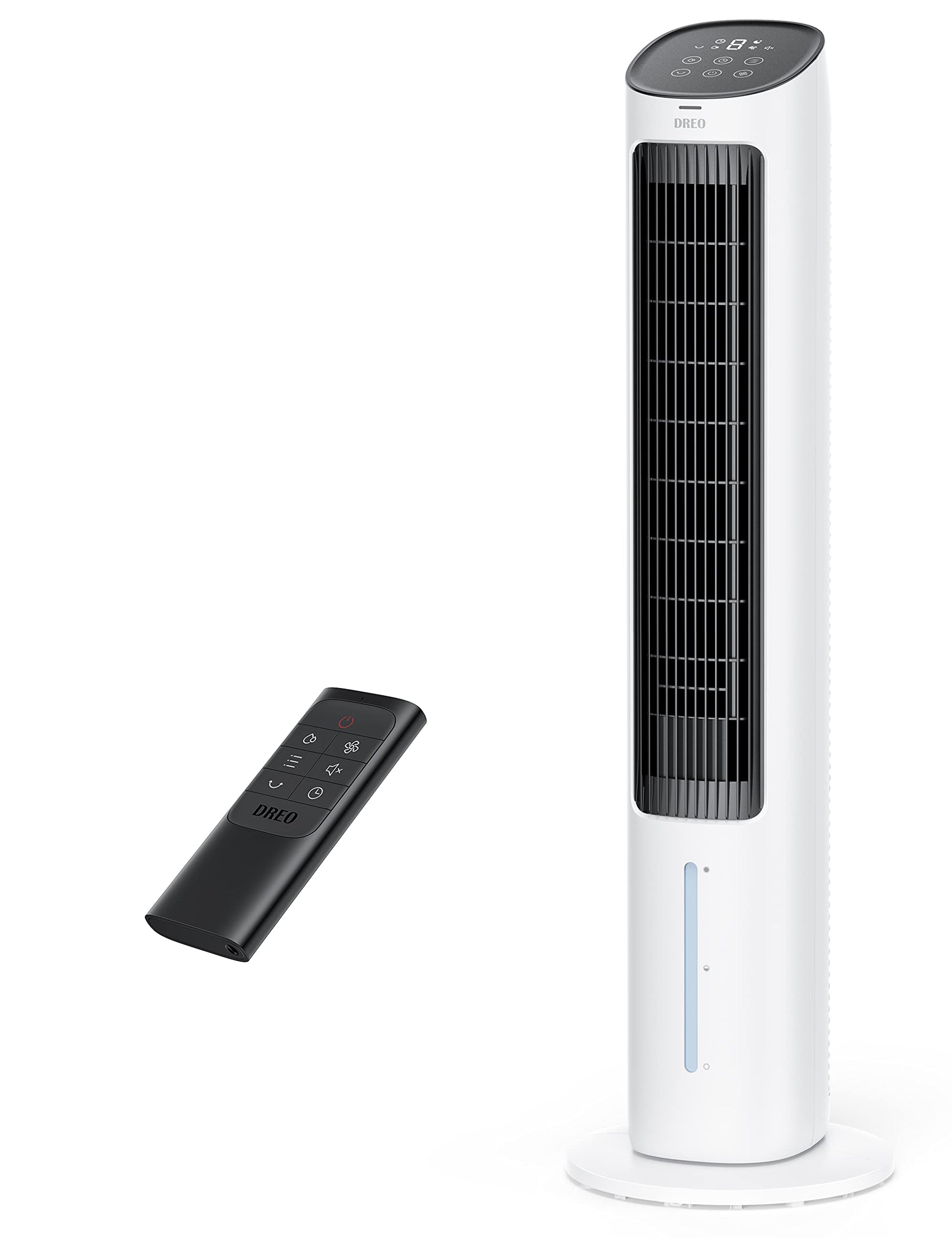 Dreo Cooling Fans That Blow Cold Air, 40 Evaporative Air Cooler, 2023 Upgrade Tower Fan for Bedroom with 80 Oscillating, Ice Pac