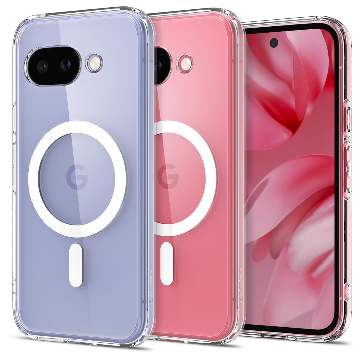 Spigen for Pixel 9a Case, Ultra Hybrid MagFit (2025) [Compatible with MagSafe Accessories] [Anti-Yellowing] - Clear