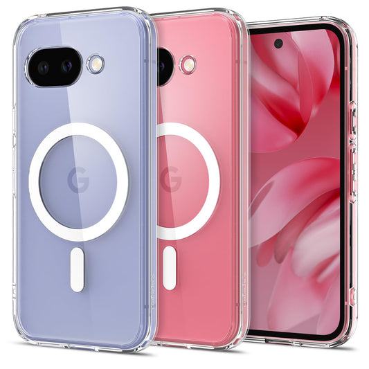 Spigen for Pixel 9a Case, Ultra Hybrid MagFit (2025) [Compatible with MagSafe Accessories] [Anti-Yellowing] - Clear
