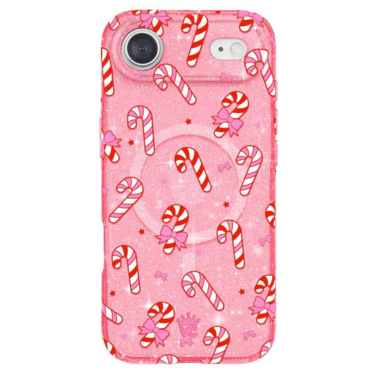 VELVET CAVIAR Case for iPhone 17 Air | Compatible with MagSafe | 10ft Drop Tested | Protective Christmas Cases | Pink Peppermint