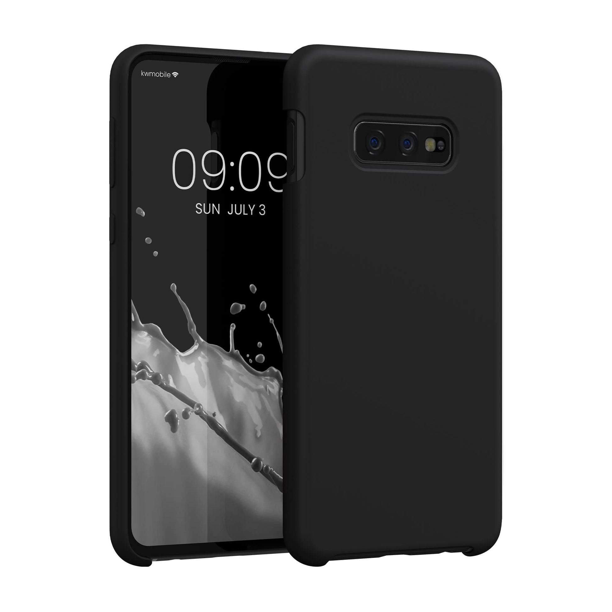 kwmobile Case Compatible with Samsung Galaxy S10e Case - TPU Silicone Phone Cover with Soft Finish - Black