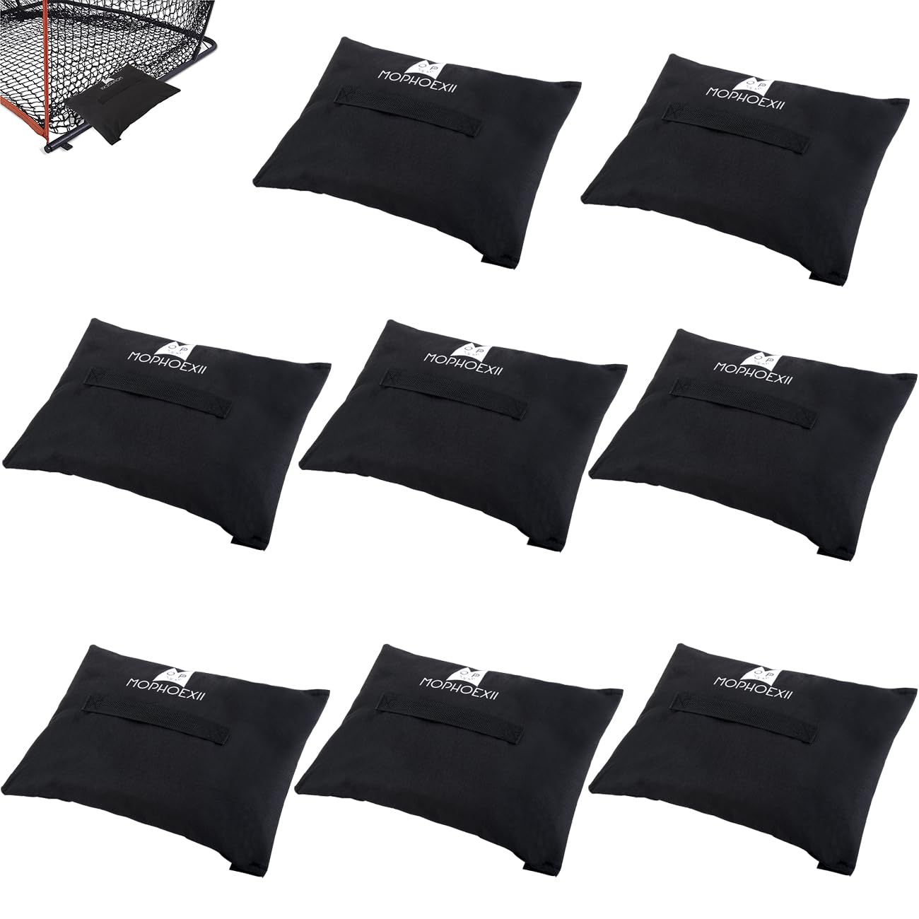 MOPHOEXII 8Pcs Sports Net Sandbags,Weights for Soccer Goals,Baseball Nets, Golf Nets, Football Nets, Hockey Nets,Weighted Anchor