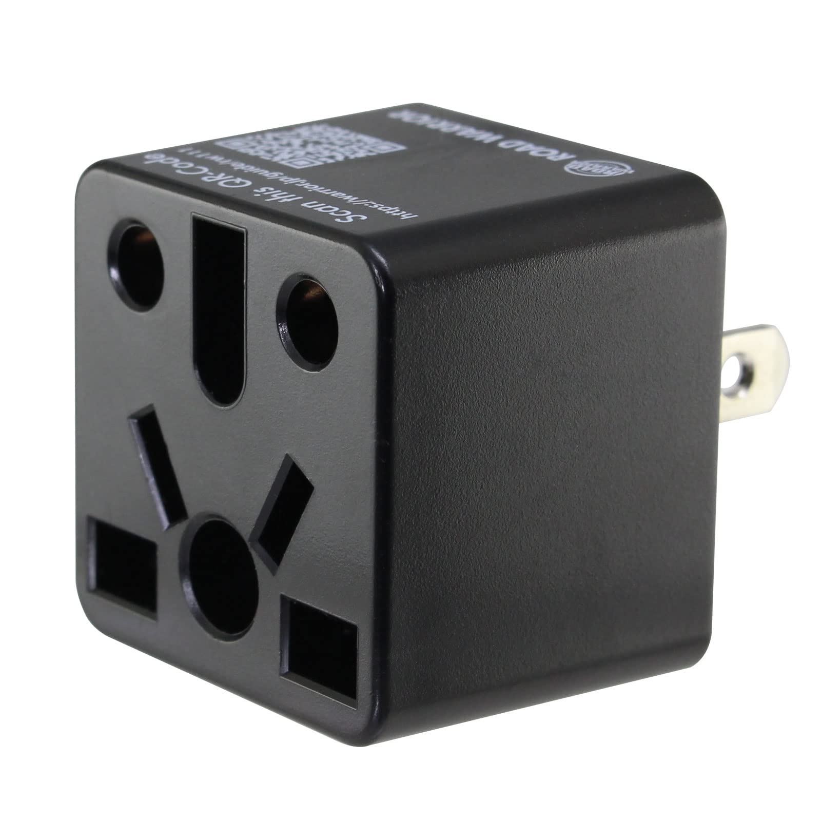 ROAD WARRIOR US Plug Adapter European/UK/China/Australia/India/Brazil for USA Socket Does not Convert Voltage RW111BK