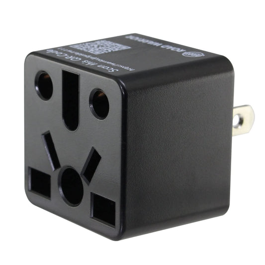 ROAD WARRIOR US Plug Adapter European/UK/China/Australia/India/Brazil for USA Socket Does not Convert Voltage RW111BK