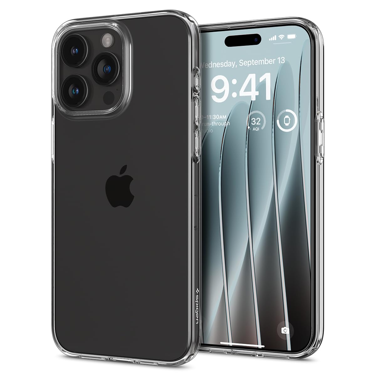 Spigen Liquid Crystal Designed for iPhone 15 Pro Case (2023) [Military-Grade Protection] - Crystal Clear