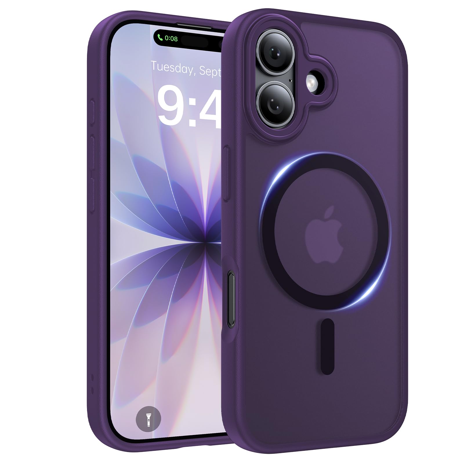 Shiiuou Magnetic for iPhone 17 Case, [Anti-Slip] [Military-Grade Drop Protection] [Camera Protection] Skin-Friendly Slim Translu