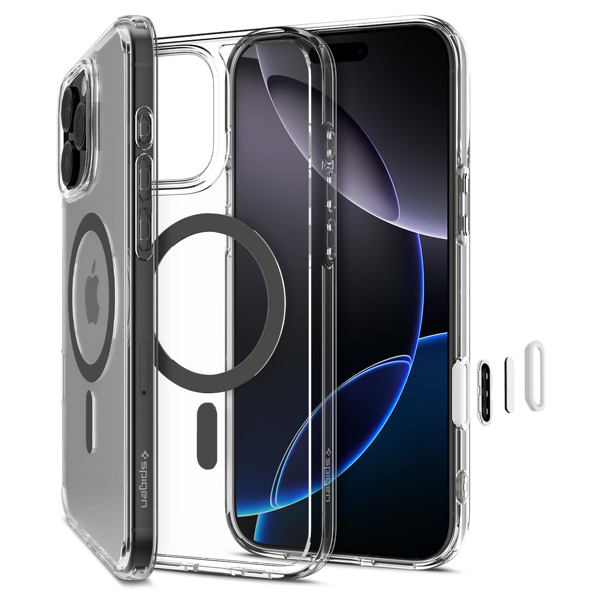 Spigen for iPhone 16 Pro, Ultra Hybrid T MagFit [Camera Control Button] [Compatible with Magsafe] - Graphite