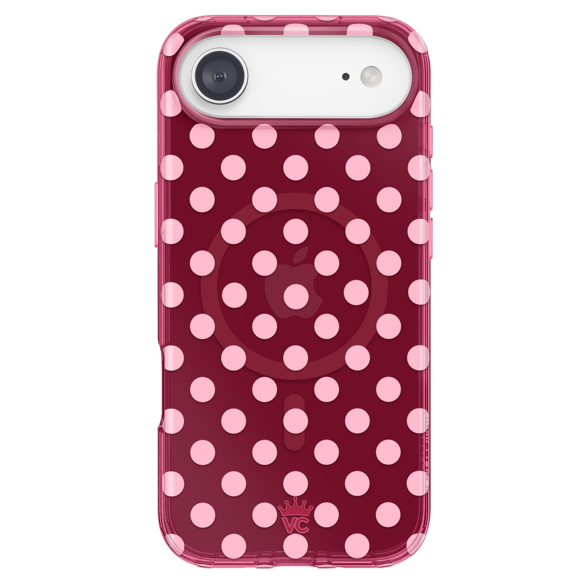 VELVET CAVIAR Case for iPhone 17 Air | Compatible with MagSafe | 10ft Drop Tested | Protective Designer Cases | Raspberry Polka