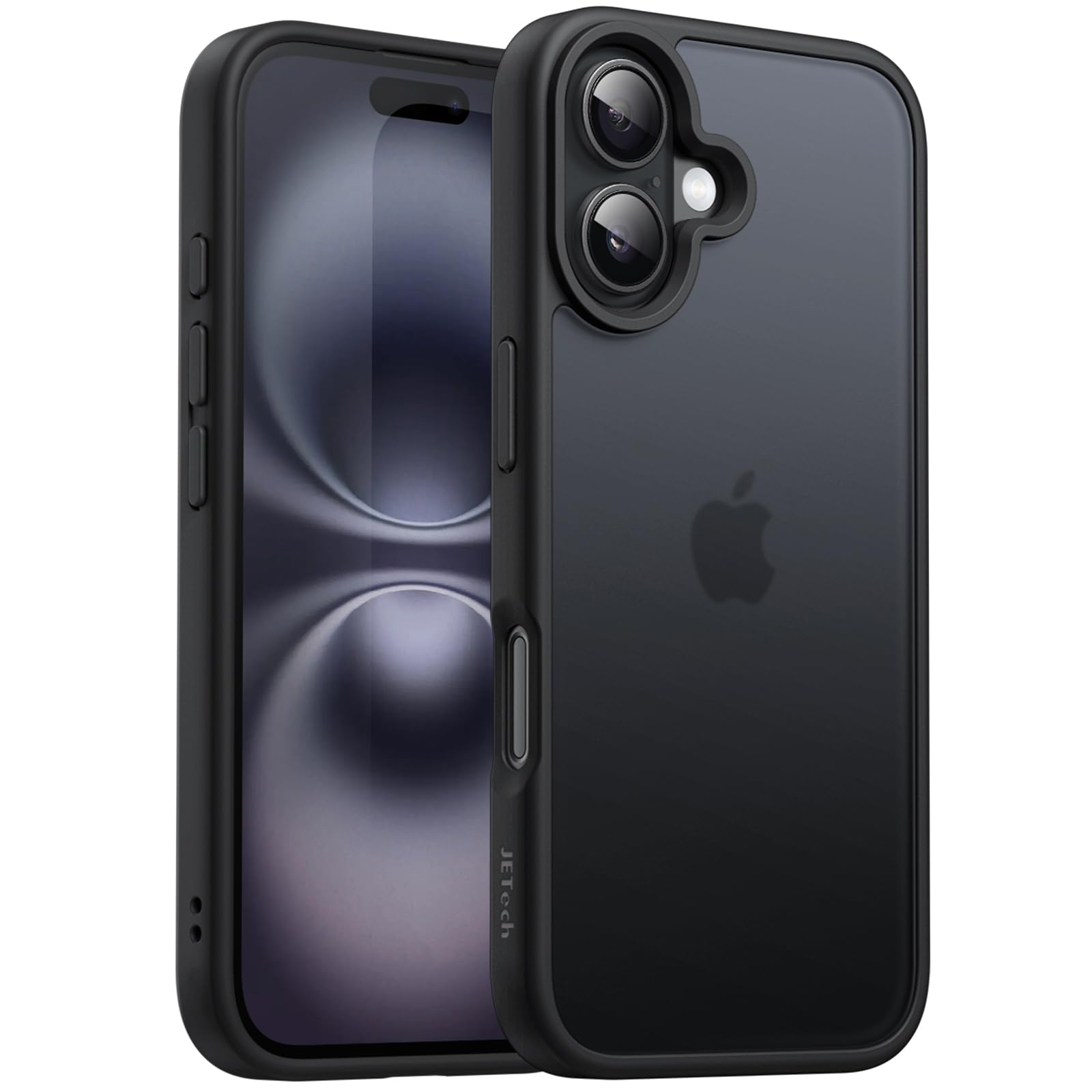 JETech Matte Case for iPhone 16 Plus 6.7-Inch, Shockproof Military Grade Drop Protection, Frosted Translucent Back Phone Cover,