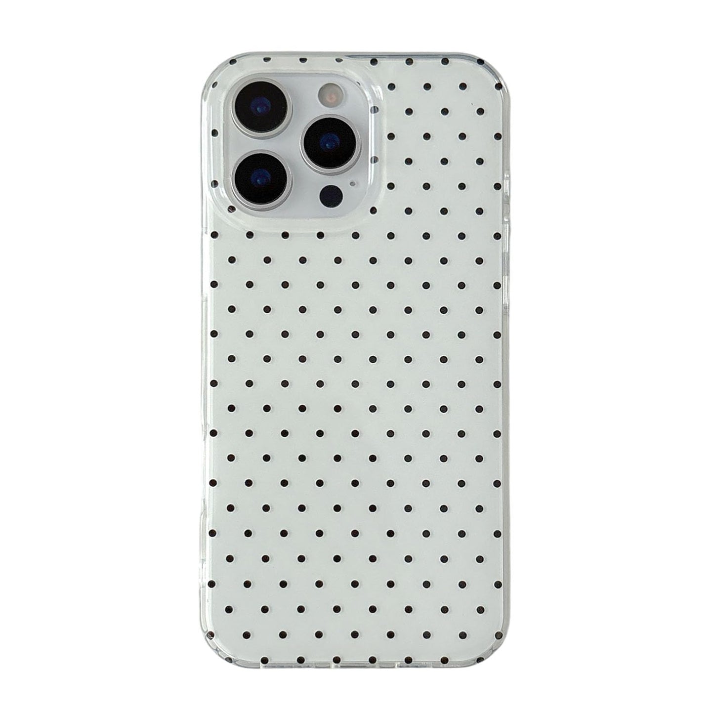 QLTYPRI Cute Phone Case for iPhone 16 Pro Max Case Polka Dot Fashion Aesthetic Design for Women Girls, Slim TPU Shockproof Prote