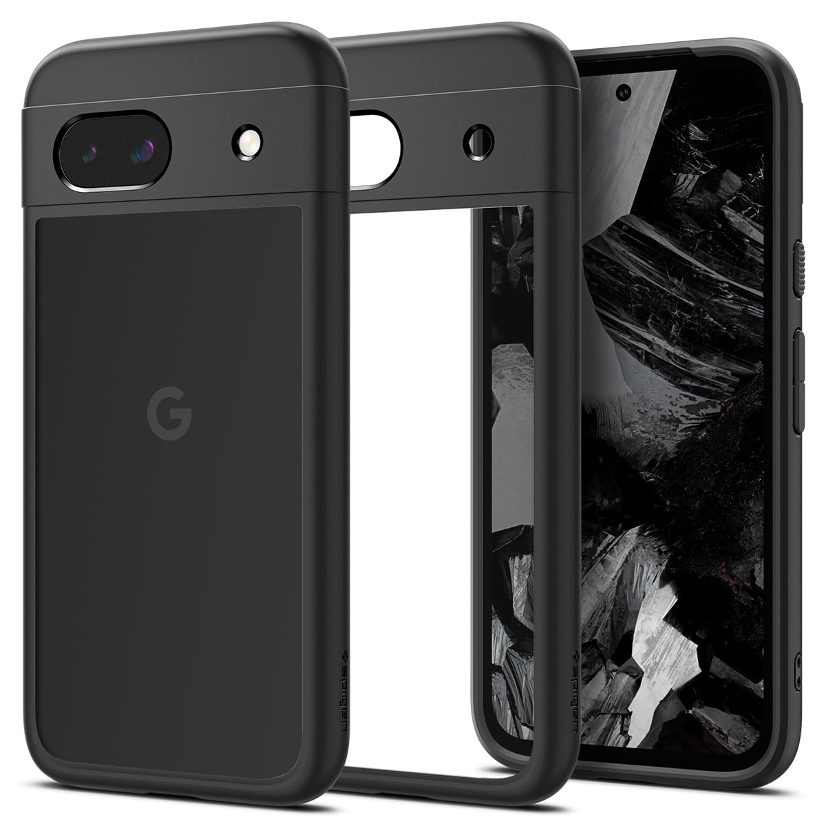 Spigen for Pixel 8a Case, Ultra Hybrid (2024) [Anti-Yellowing] [Military-Grade Protection] - Matte Black
