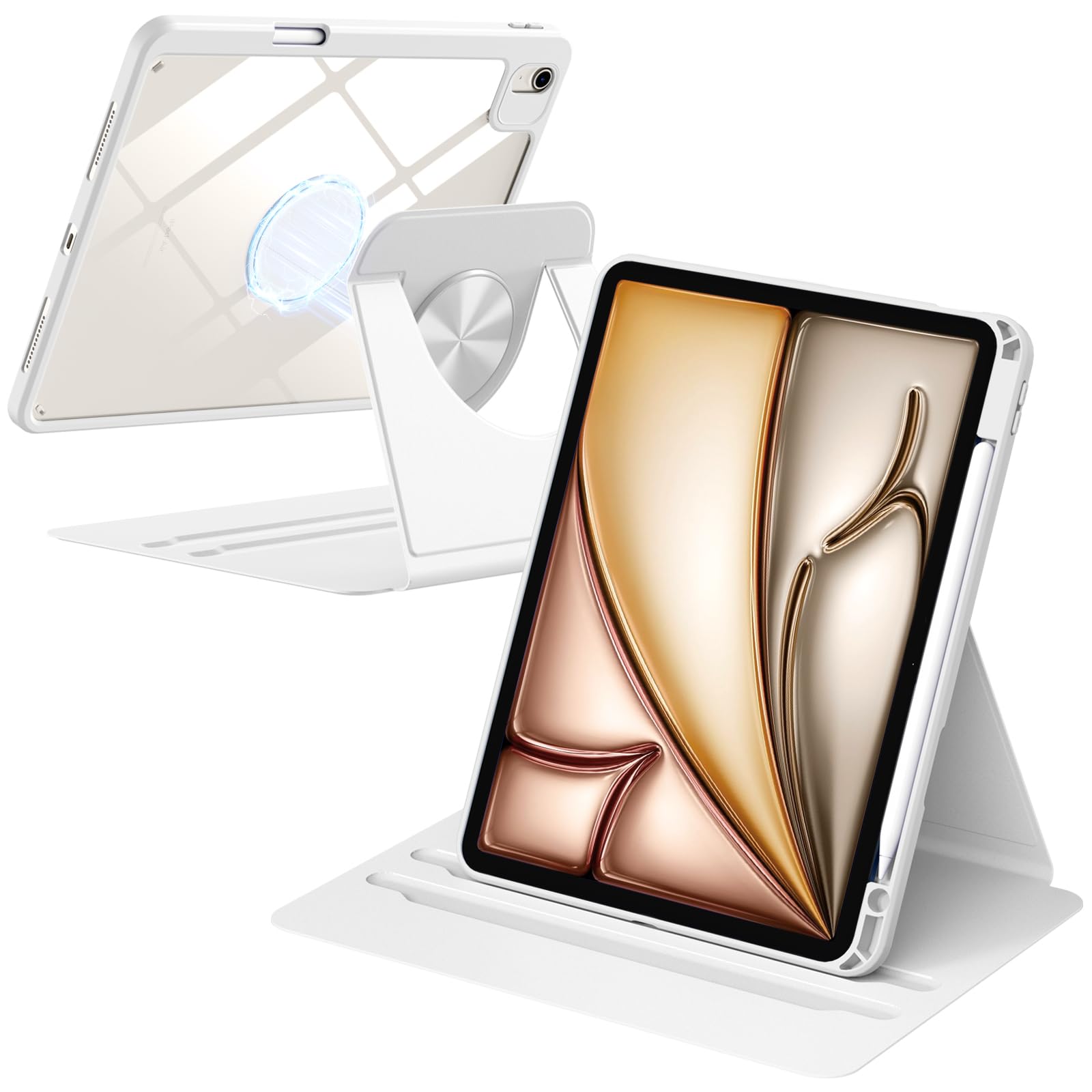 Wenlaty for iPad Air 11 inch Case (M3/M2) & Air 5th/4th Generation Case 10.9 inch, for iPad Pro 11 inch 4/3/2/1 Gen, 360 Rotatin