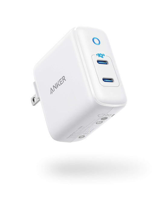 Anker USB C Charger, 40W 2-Port PIQ 3.0, PowerPort III Duo Type C Foldable Fast Charger, Power Delivery for iPhone 15/15 Plus/15