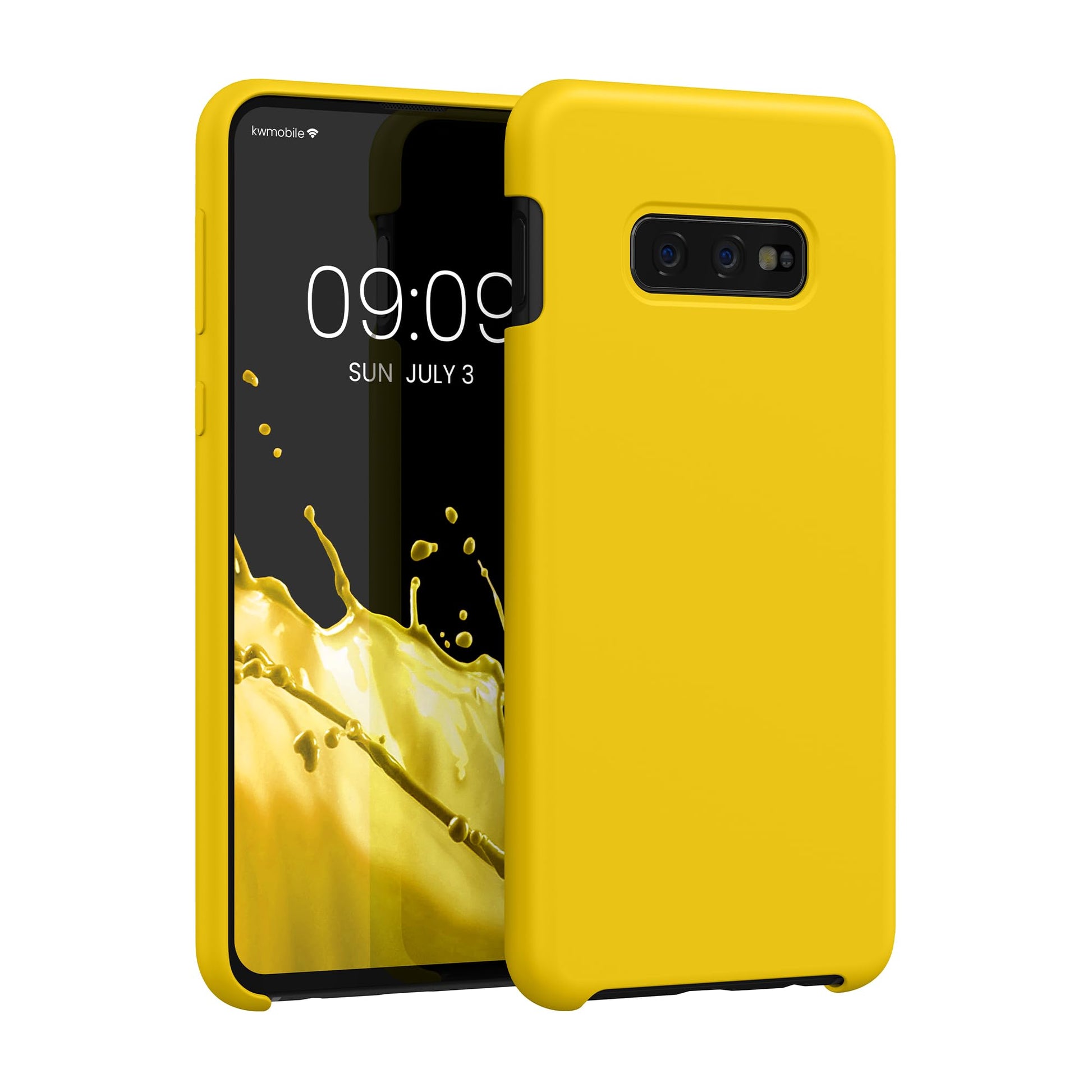 kwmobile Case Compatible with Samsung Galaxy S10e Case - TPU Silicone Phone Cover with Soft Finish - Radiant Yellow
