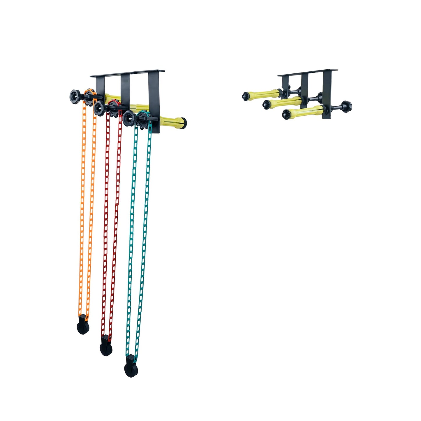 TENBEST Photography Backdrop Roller Support System, 3 Rollers, Wall/Celing/Light Stand Backdrop Mount, Background Support