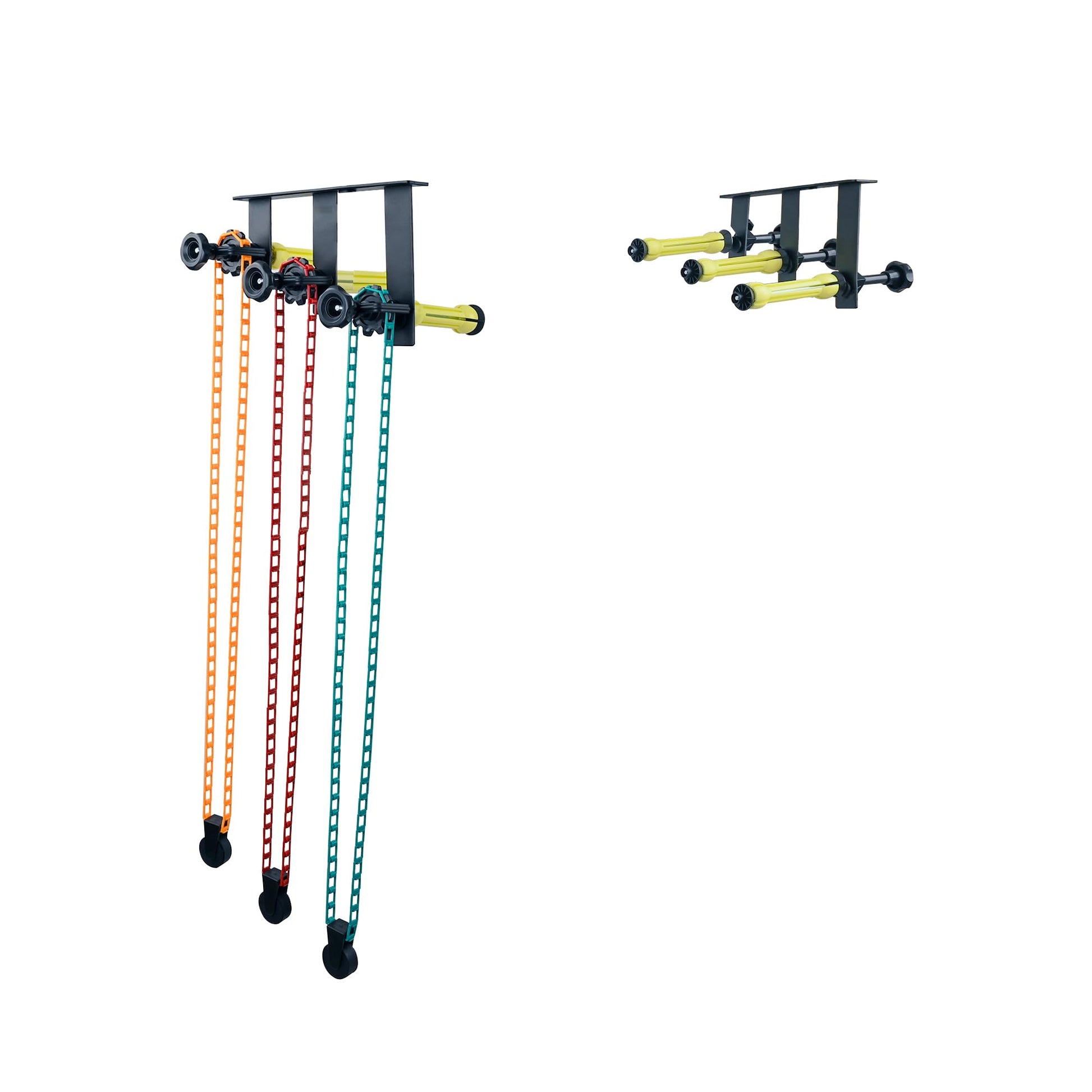 TENBEST Photography Backdrop Roller Support System, 3 Rollers, Wall/Celing/Light Stand Backdrop Mount, Background Support