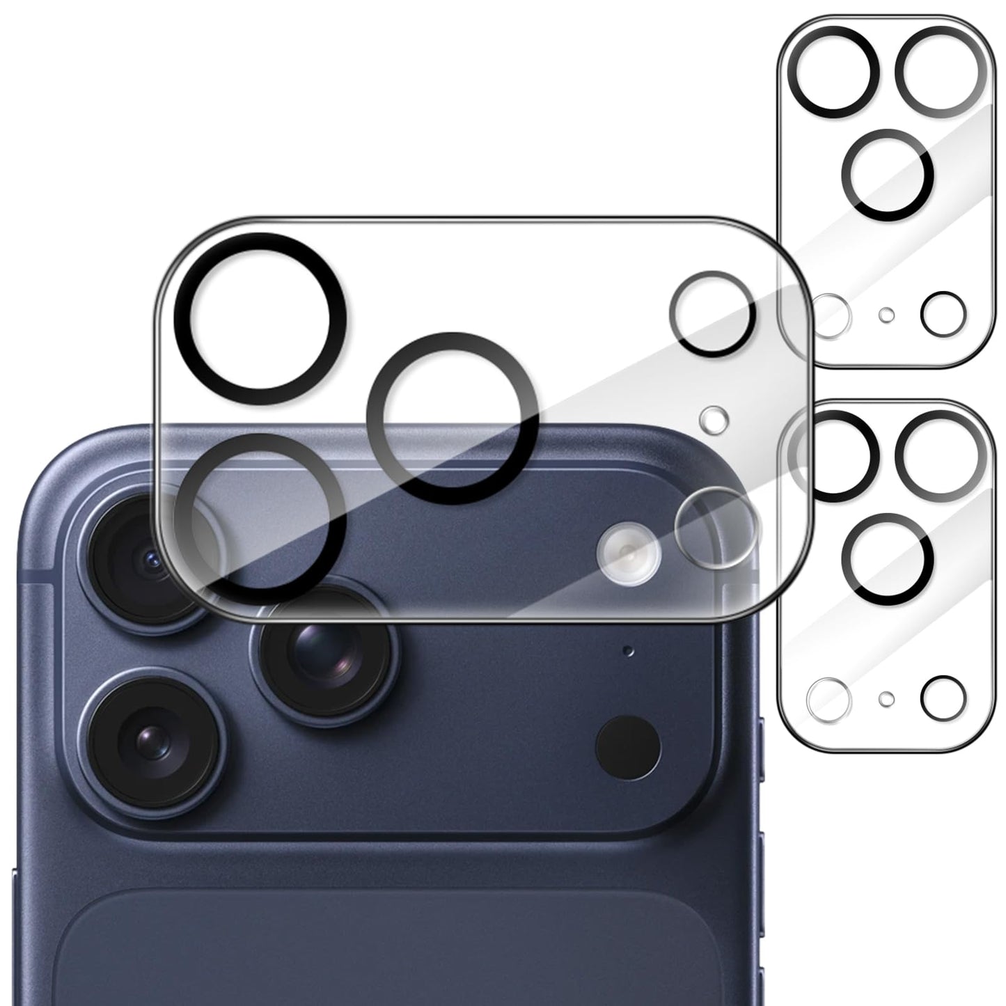 JETech Camera Lens Protector for iPhone 17 Pro Max 6.9-Inch, 9H Tempered Glass, Anti-Scratch, Case Friendly, Does Not Affect Nig