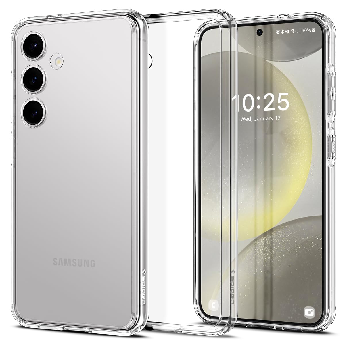 Spigen Ultra Hybrid Designed for Galaxy S24 Case (2024) [Anti-Yellowing], [Military-Grade Protection] - Crystal Clear