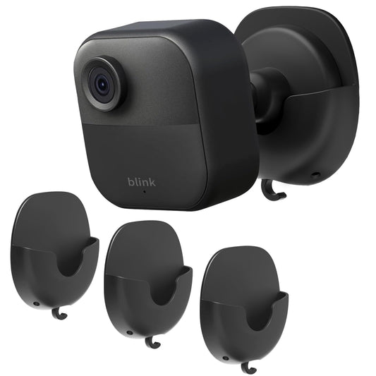 SIBADA Blink Camera Wall Mount Holder 3 Pack, No Drill No Screws Bracket for Blink Mini/Mini 2/Outdoor/Indoor, Strong Adhesive,