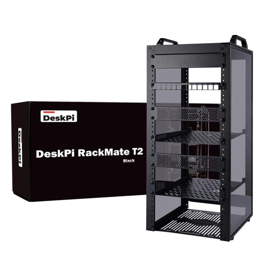 GeeekPi 12U Server Cabinet, 10 inch Server Rack for Network, Servers, Audio, and Video Equipment, DeskPi RackMate T2 Rackmount,