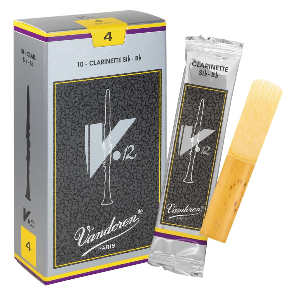 Vandoren CR194 Bb Clarinet V.12 Reeds Strength 4; Box of 10