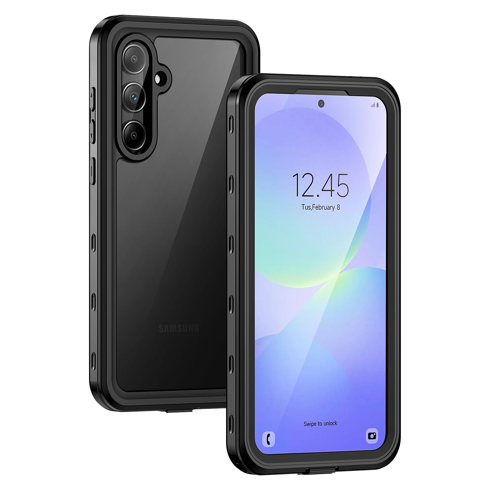 Lanhiem for Samsung Galaxy A36 Phone Case, IP68 Waterproof Dustproof, Built-in Screen Protector, Rugged Full Body Shockproof Pro